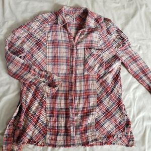 Free People Plaid Tunic